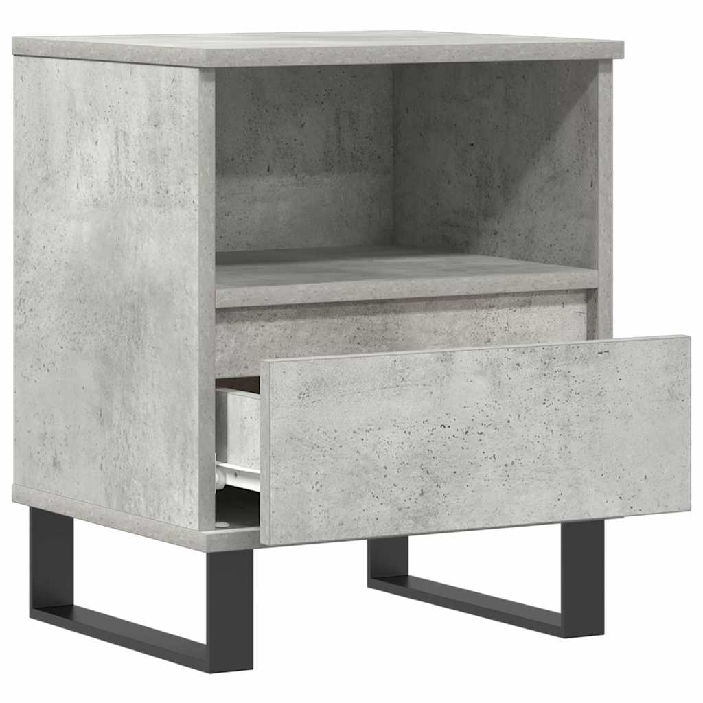 vidaXL Noptieră, gri beton, 40x35x50 cm, lemn compozit