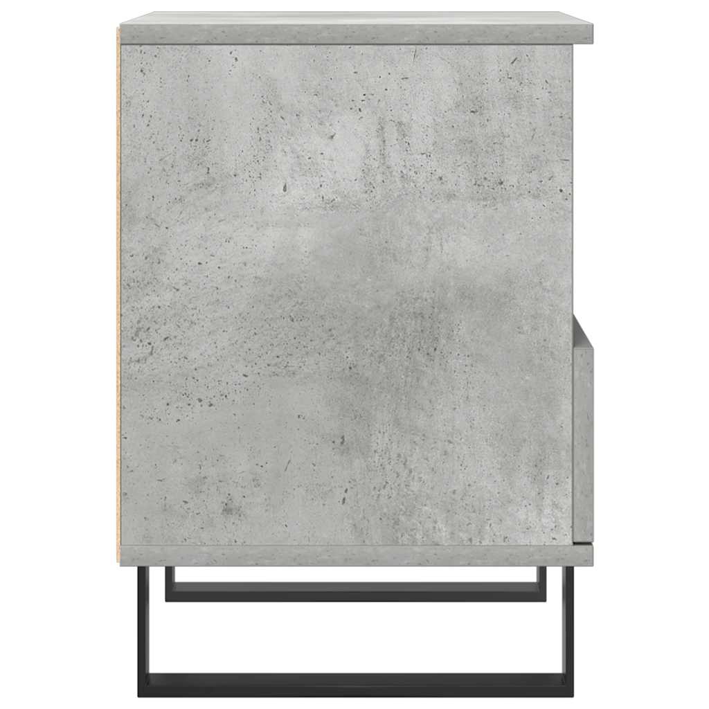 vidaXL Noptieră, gri beton, 40x35x50 cm, lemn compozit