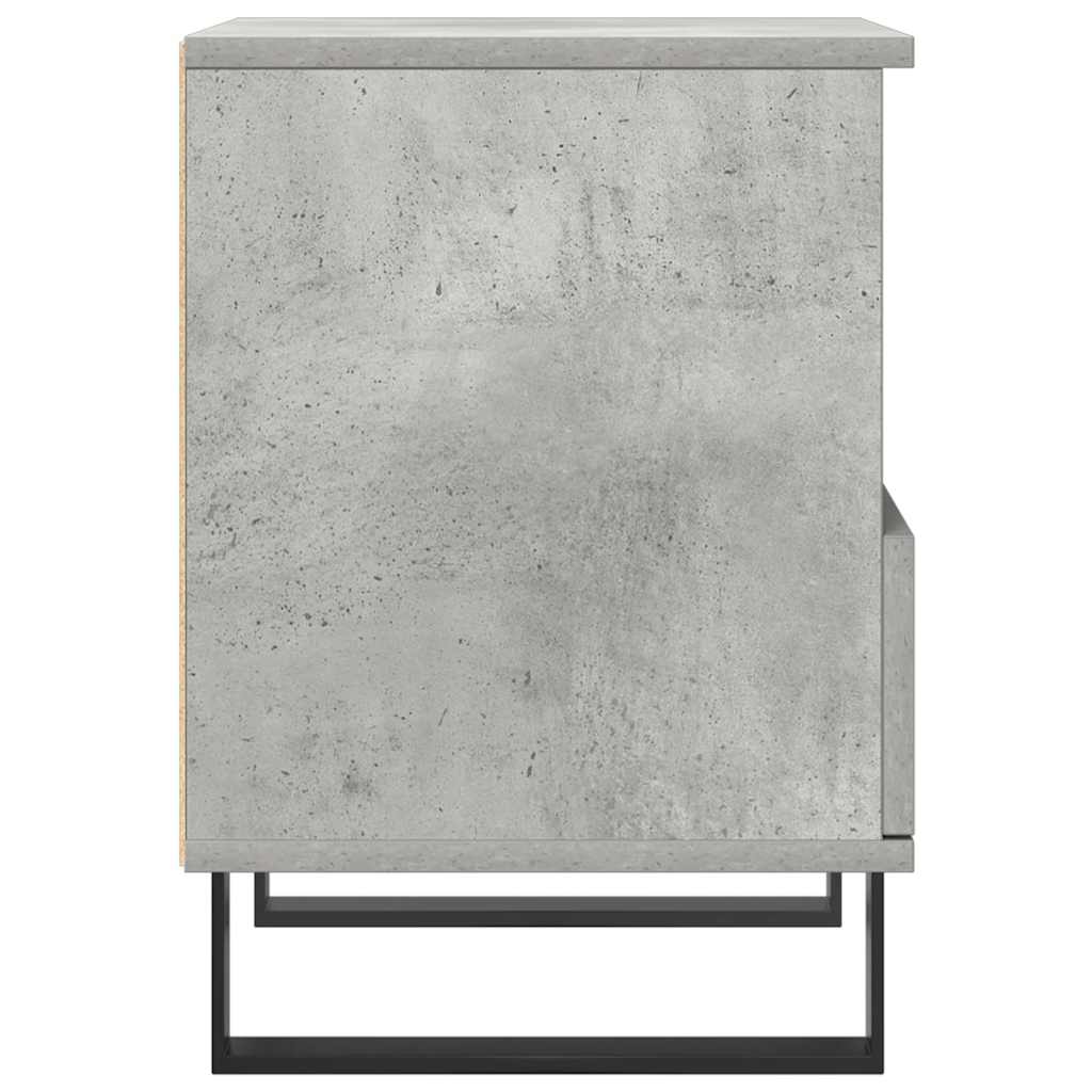 vidaXL Noptiere, 2 buc., gri beton, 40x35x50 cm, lemn compozit