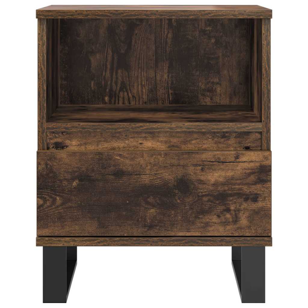 vidaXL Noptiere, 2 buc., stejar fumuriu, 40x35x50 cm, lemn compozit vidaXL Noptiere, 2 buc., stejar fumuriu, 40x35x50 cm, lemn compozit
