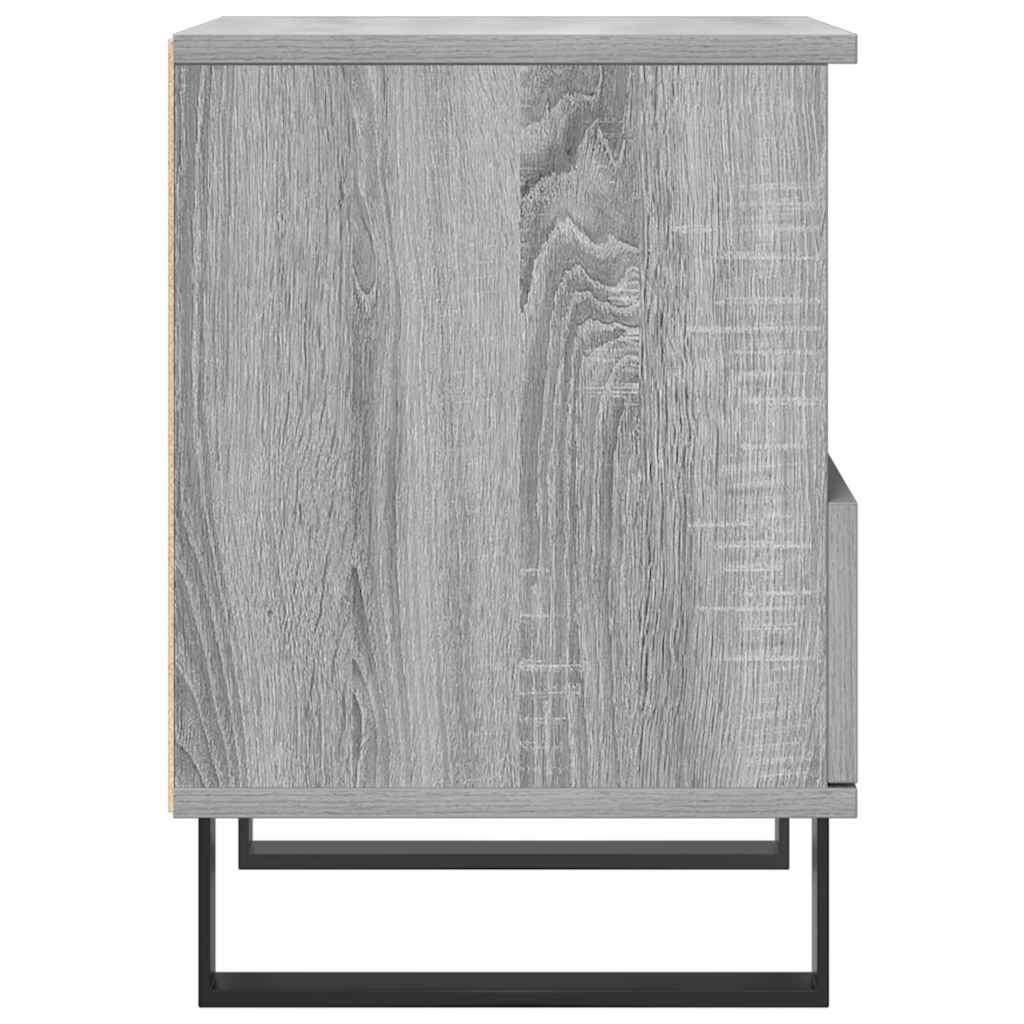 vidaXL Noptiere, 2 buc., gri sonoma, 40x35x50 cm, lemn compozit vidaXL Noptiere, 2 buc., gri sonoma, 40x35x50 cm, lemn compozit