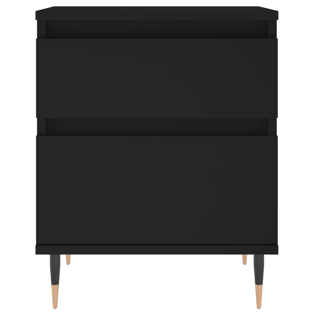 vidaXL Noptiere, 2 buc., negru, 40x35x50 cm, lemn compozit vidaXL Noptiere, 2 buc., negru, 40x35x50 cm, lemn compozit