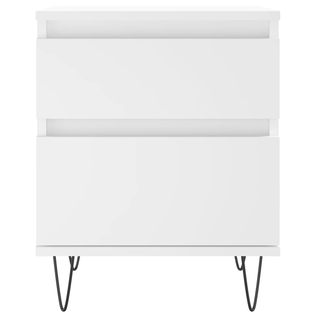 vidaXL Noptiere, 2 buc., alb, 40x35x50 cm, lemn compozit