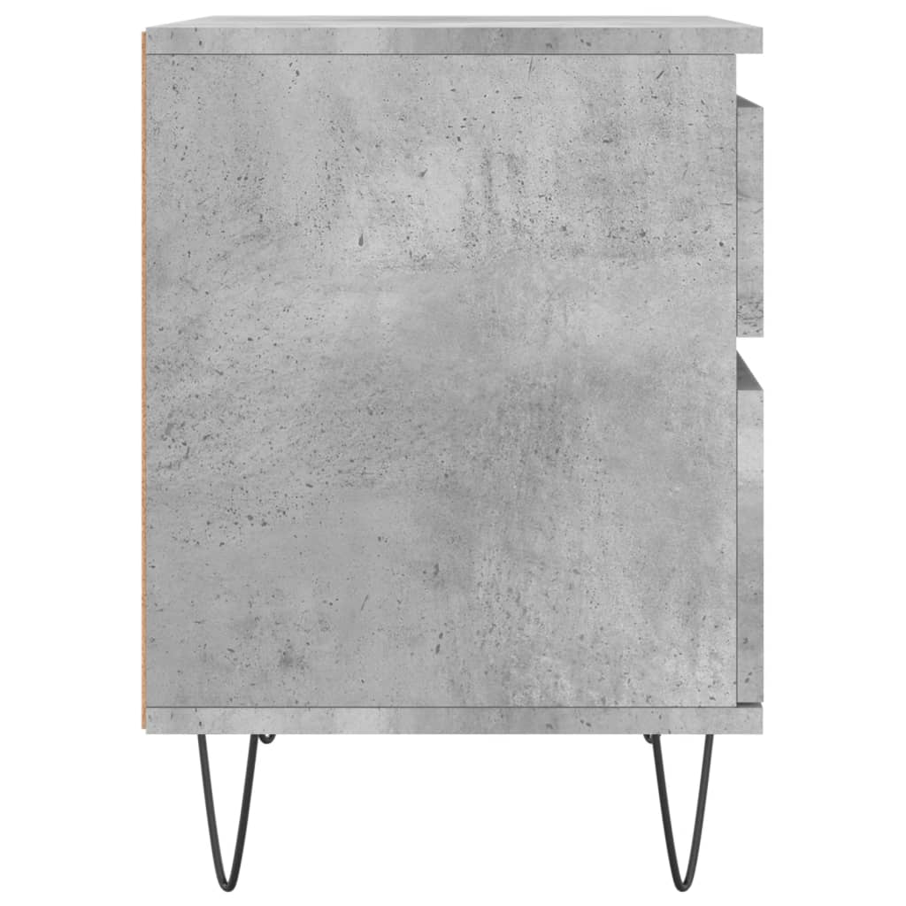 vidaXL Noptieră, gri beton, 40x35x50 cm, lemn compozit