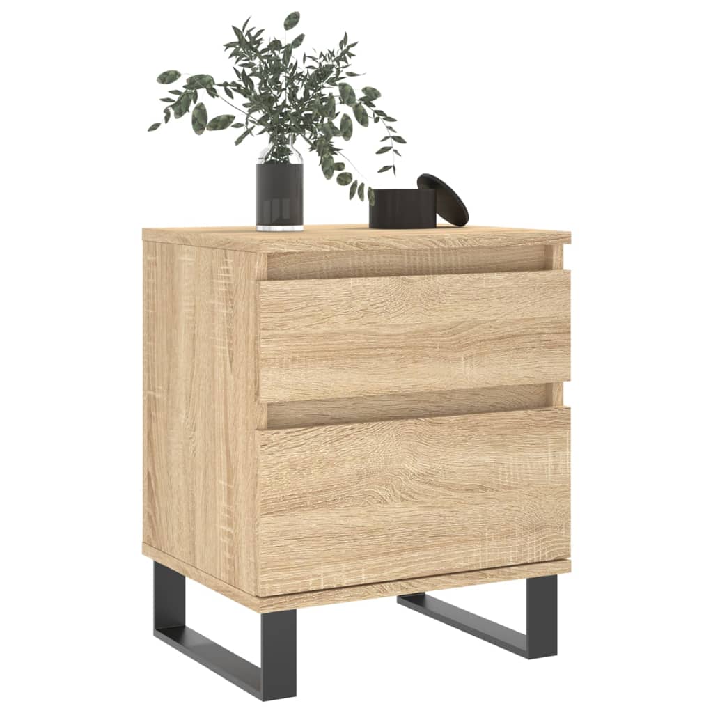 vidaXL Noptiere, 2 buc., stejar sonoma, 40x35x50 cm, lemn compozit vidaXL Noptiere, 2 buc., stejar sonoma, 40x35x50 cm, lemn compozit