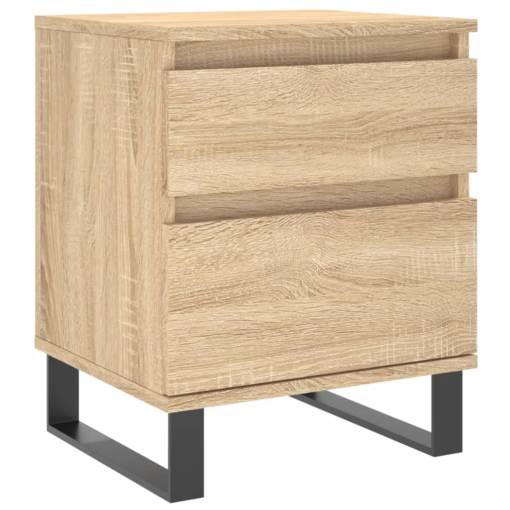 vidaXL Noptiere, 2 buc., stejar sonoma, 40x35x50 cm, lemn compozit vidaXL Noptiere, 2 buc., stejar sonoma, 40x35x50 cm, lemn compozit
