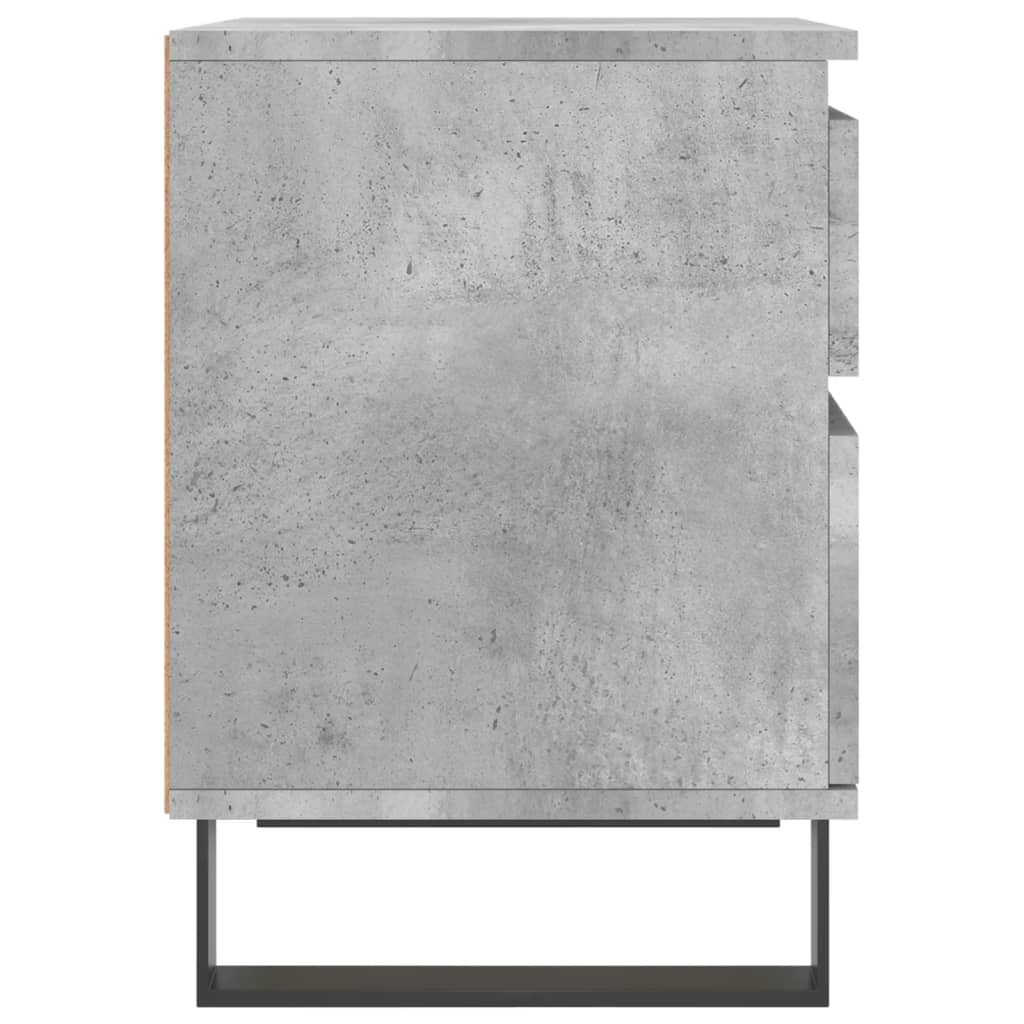 vidaXL Noptieră, gri beton, 40x35x50 cm, lemn compozit