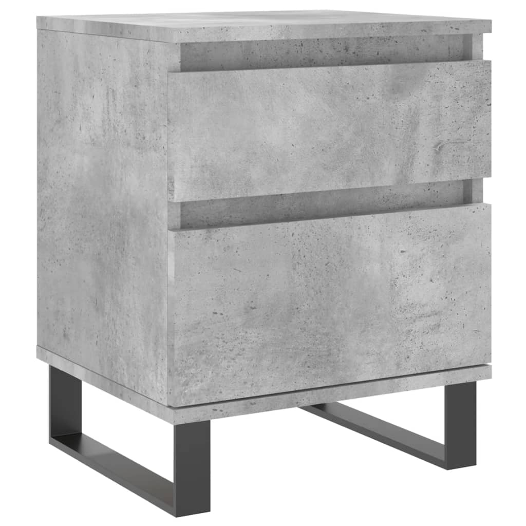 vidaXL Noptiere, 2 buc., gri beton, 40x35x50 cm, lemn compozit vidaXL Noptiere, 2 buc., gri beton, 40x35x50 cm, lemn compozit