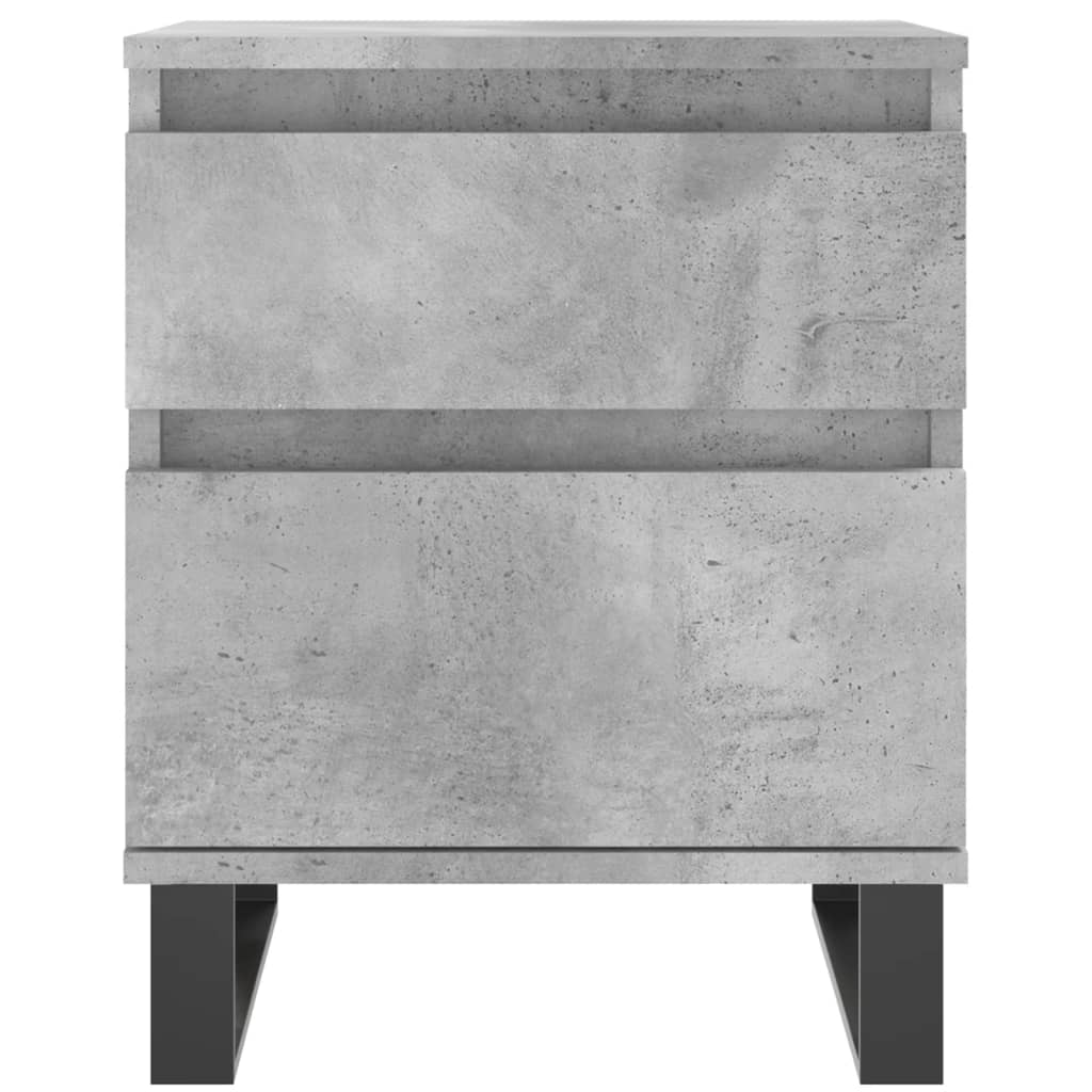 vidaXL Noptiere, 2 buc., gri beton, 40x35x50 cm, lemn compozit vidaXL Noptiere, 2 buc., gri beton, 40x35x50 cm, lemn compozit