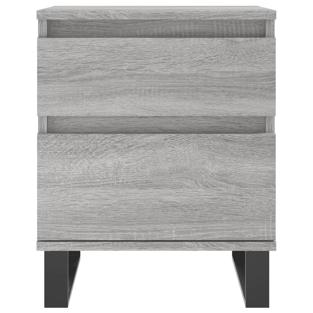 vidaXL Noptiere, 2 buc., gri sonoma, 40x35x50 cm, lemn compozit vidaXL Noptiere, 2 buc., gri sonoma, 40x35x50 cm, lemn compozit