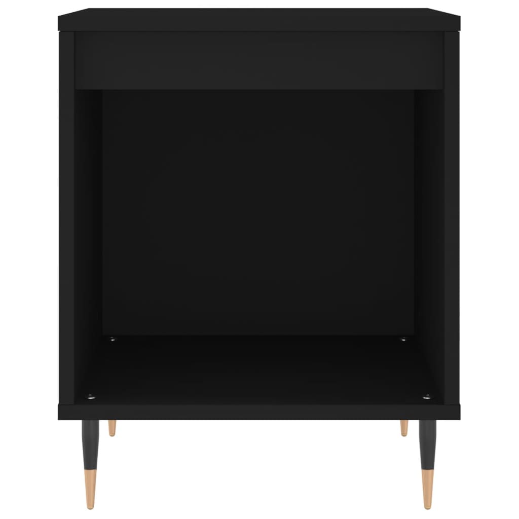 vidaXL Noptiere, 2 buc., negru, 40x35x50 cm, lemn compozit vidaXL Noptiere, 2 buc., negru, 40x35x50 cm, lemn compozit