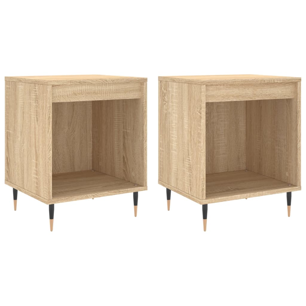 vidaXL Noptiere, 2 buc., stejar sonoma, 40x35x50 cm, lemn compozit
