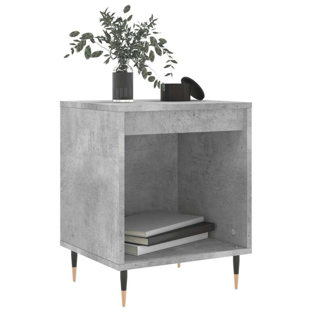 vidaXL Noptiere, 2 buc., gri beton, 40x35x50 cm, lemn compozit vidaXL Noptiere, 2 buc., gri beton, 40x35x50 cm, lemn compozit