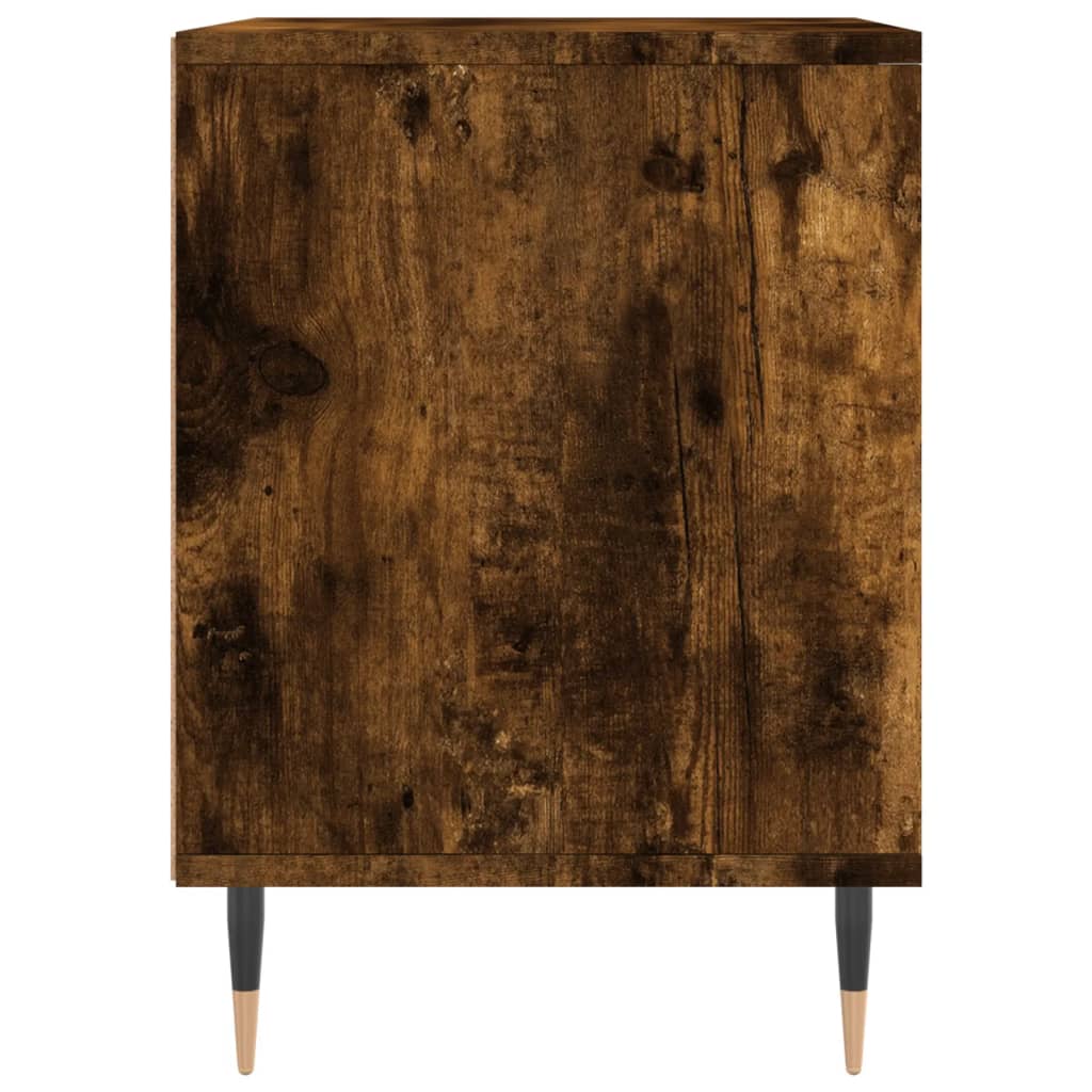 vidaXL Noptiere, 2 buc., stejar fumuriu, 40x35x50 cm, lemn compozit vidaXL Noptiere, 2 buc., stejar fumuriu, 40x35x50 cm, lemn compozit