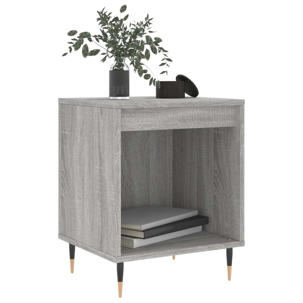 vidaXL Noptiere, 2 buc., gri sonoma, 40x35x50 cm, lemn compozit vidaXL Noptiere, 2 buc., gri sonoma, 40x35x50 cm, lemn compozit