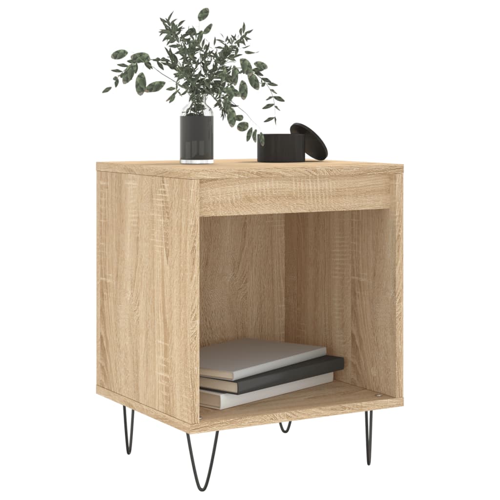 vidaXL Noptiere, 2 buc., stejar sonoma, 40x35x50 cm, lemn compozit