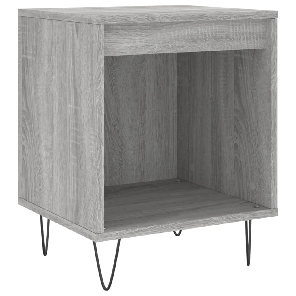vidaXL Noptiere, 2 buc., gri sonoma, 40x35x50 cm, lemn compozit vidaXL Noptiere, 2 buc., gri sonoma, 40x35x50 cm, lemn compozit