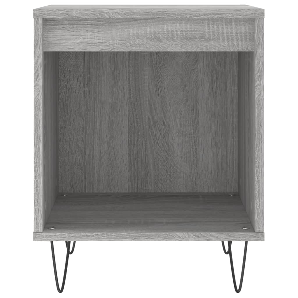 vidaXL Noptiere, 2 buc., gri sonoma, 40x35x50 cm, lemn compozit vidaXL Noptiere, 2 buc., gri sonoma, 40x35x50 cm, lemn compozit