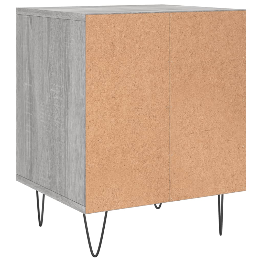vidaXL Noptiere, 2 buc., gri sonoma, 40x35x50 cm, lemn compozit vidaXL Noptiere, 2 buc., gri sonoma, 40x35x50 cm, lemn compozit