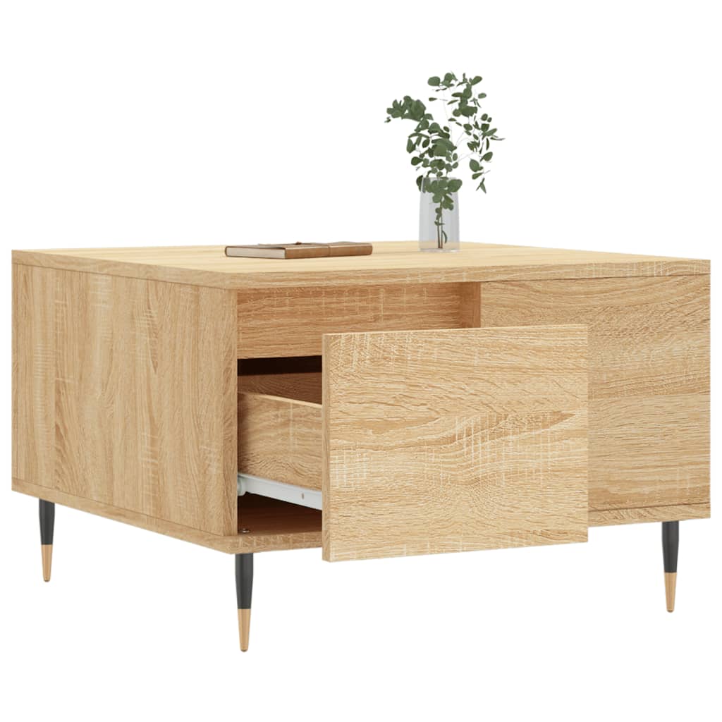vidaXL Măsuță de cafea, stejar sonoma, 55x55x36,5 cm, lemn prelucrat vidaXL Măsuță de cafea, stejar sonoma, 55x55x36,5 cm, lemn prelucrat