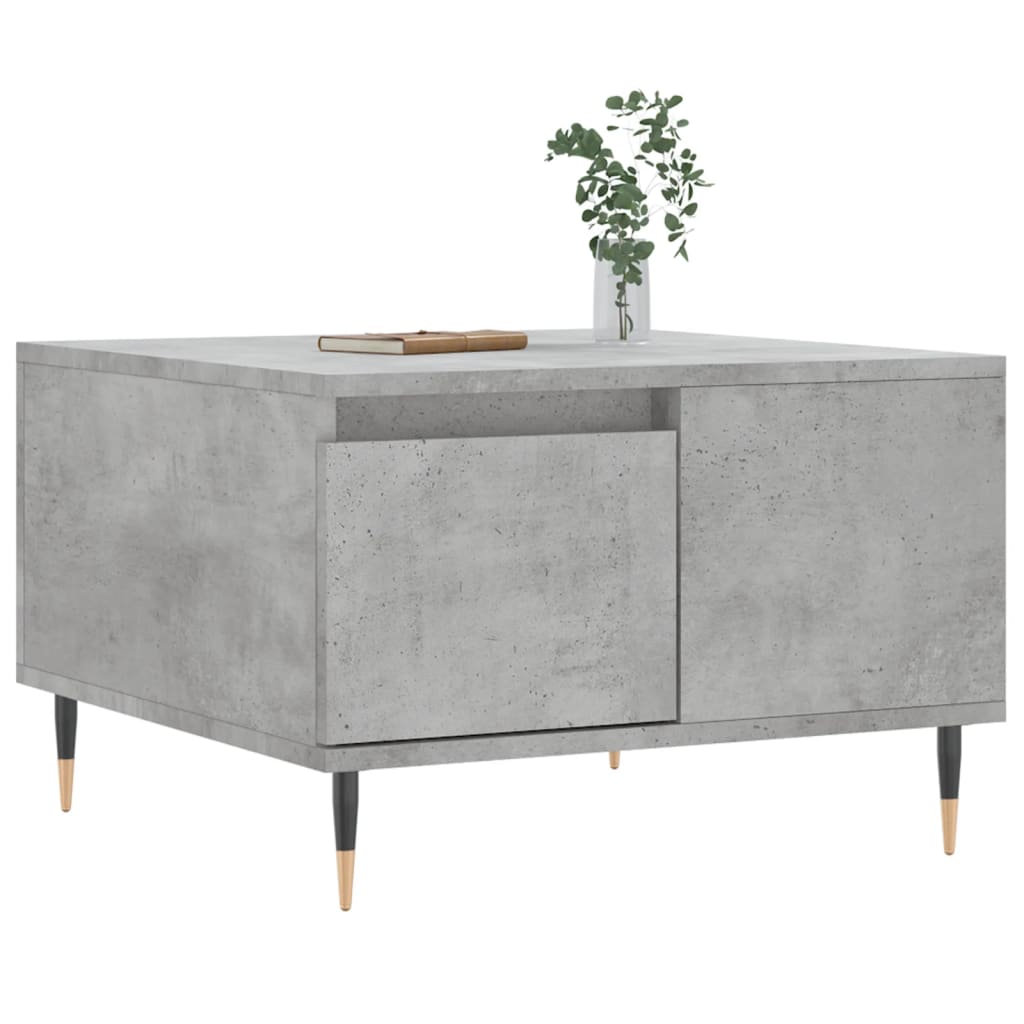 vidaXL Măsuță de cafea, gri beton, 55x55x36,5 cm, lemn prelucrat vidaXL Măsuță de cafea, gri beton, 55x55x36,5 cm, lemn prelucrat