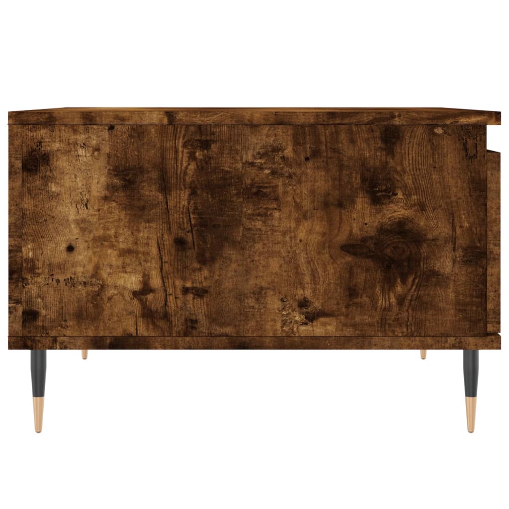 vidaXL Măsuță de cafea, stejar afumat, 55x55x36,5 cm, lemn prelucrat