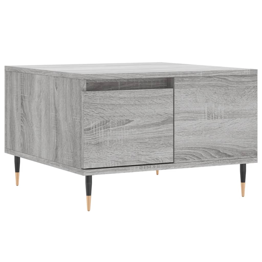 vidaXL Măsuță de cafea, gri sonoma, 55x55x36,5 cm, lemn prelucrat vidaXL Măsuță de cafea, gri sonoma, 55x55x36,5 cm, lemn prelucrat