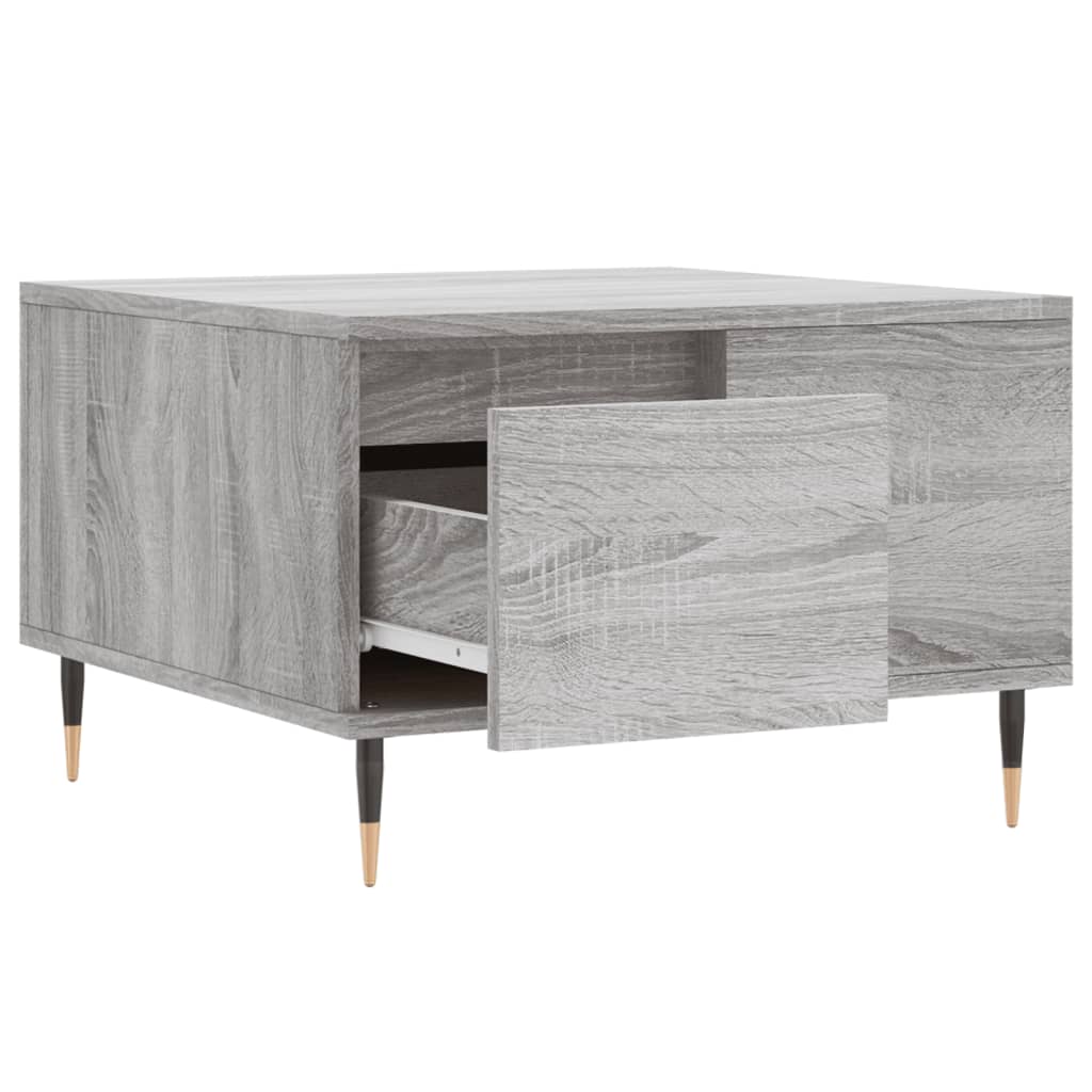 vidaXL Măsuță de cafea, gri sonoma, 55x55x36,5 cm, lemn prelucrat vidaXL Măsuță de cafea, gri sonoma, 55x55x36,5 cm, lemn prelucrat