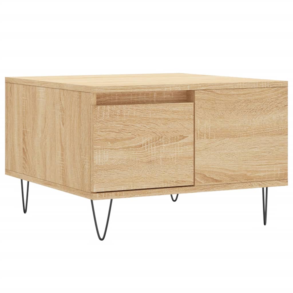 vidaXL Măsuță de cafea, stejar sonoma, 55x55x36,5 cm, lemn prelucrat vidaXL Măsuță de cafea, stejar sonoma, 55x55x36,5 cm, lemn prelucrat