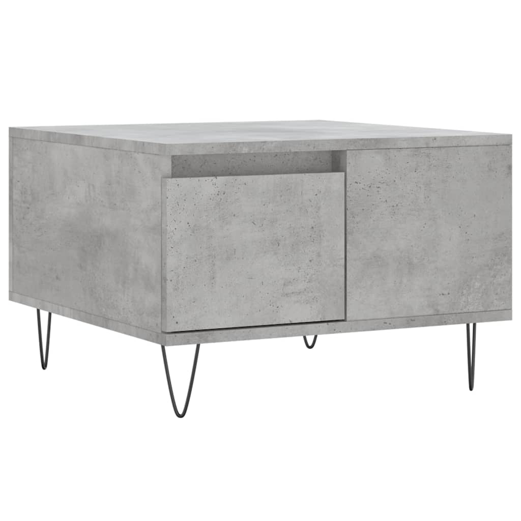 vidaXL Măsuță de cafea, gri beton, 55x55x36,5 cm, lemn prelucrat