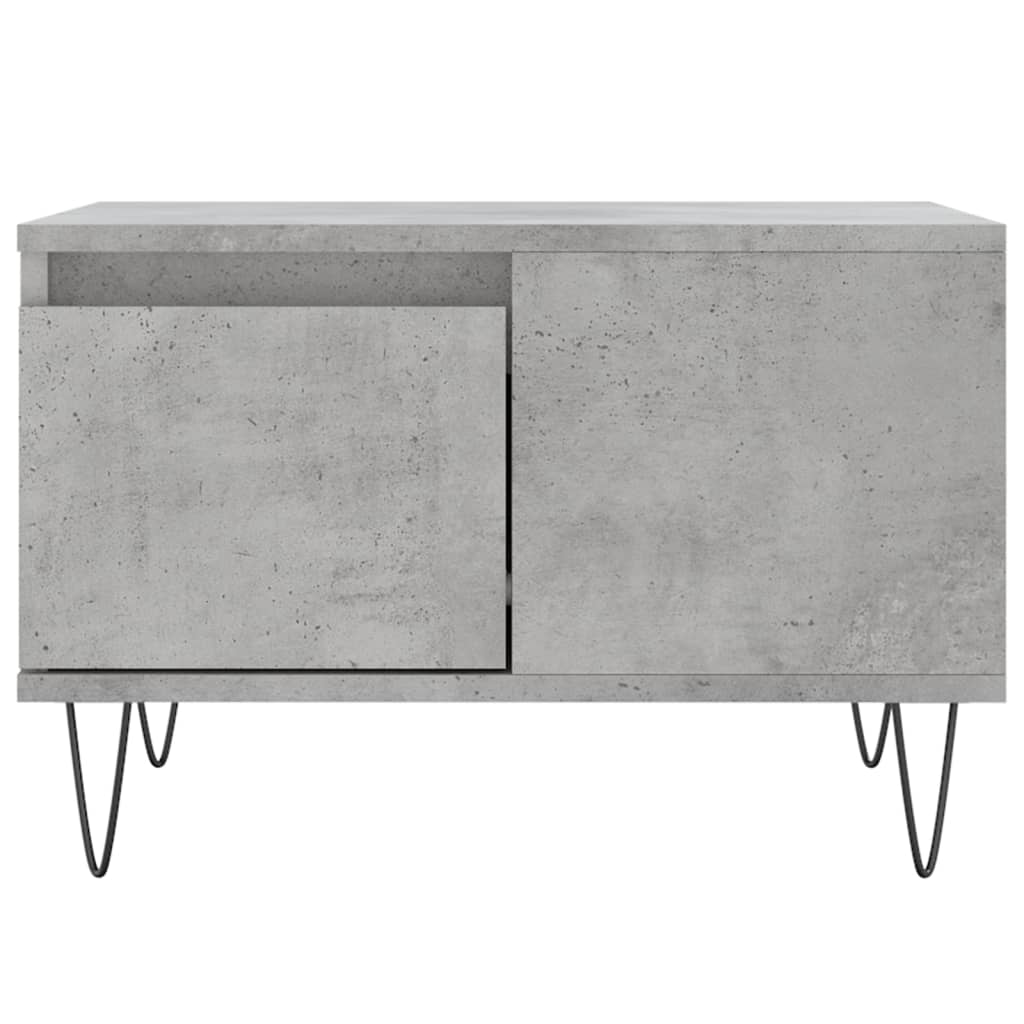 vidaXL Măsuță de cafea, gri beton, 55x55x36,5 cm, lemn prelucrat