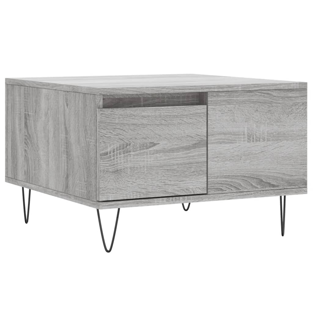 vidaXL Măsuță de cafea, gri sonoma, 55x55x36,5 cm, lemn prelucrat vidaXL Măsuță de cafea, gri sonoma, 55x55x36,5 cm, lemn prelucrat