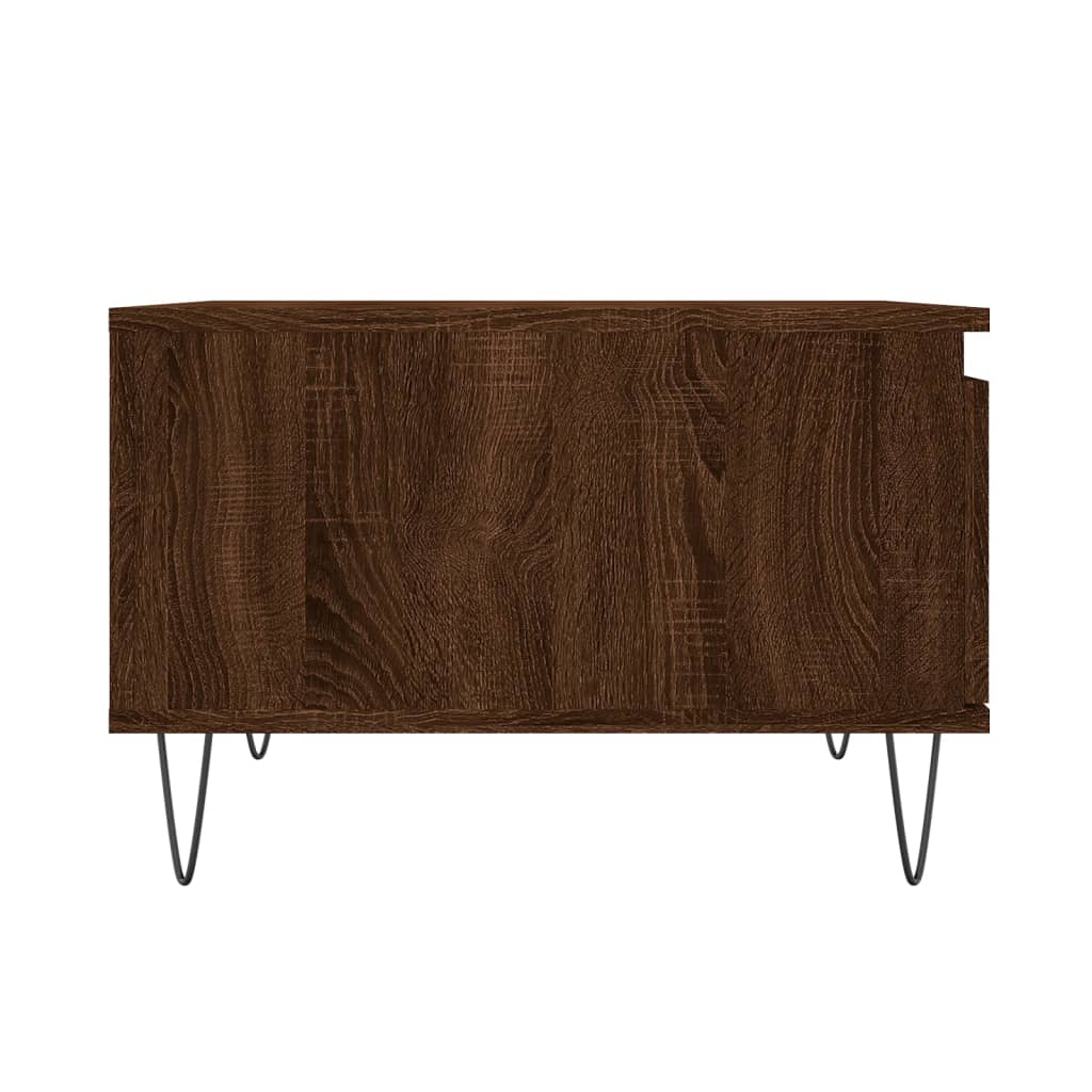 vidaXL Măsuță de cafea, stejar maro, 55x55x36,5 cm, lemn prelucrat vidaXL Măsuță de cafea, stejar maro, 55x55x36,5 cm, lemn prelucrat
