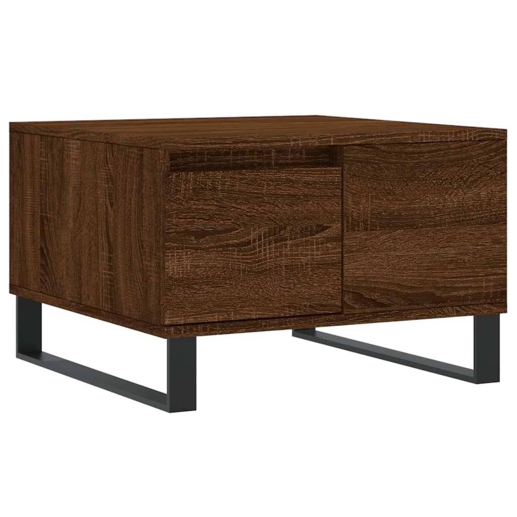 vidaXL Măsuță de cafea, stejar maro, 55x55x36,5 cm, lemn prelucrat vidaXL Măsuță de cafea, stejar maro, 55x55x36,5 cm, lemn prelucrat