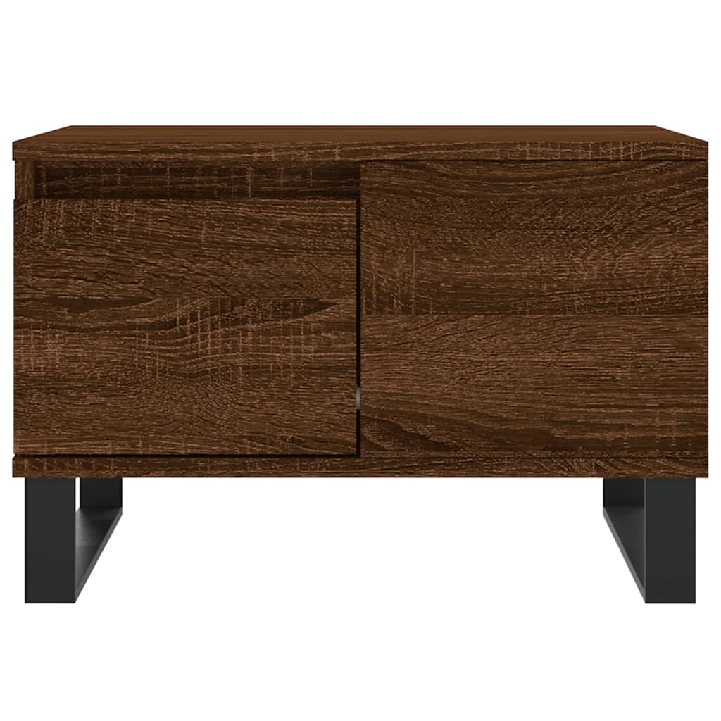 vidaXL Măsuță de cafea, stejar maro, 55x55x36,5 cm, lemn prelucrat vidaXL Măsuță de cafea, stejar maro, 55x55x36,5 cm, lemn prelucrat