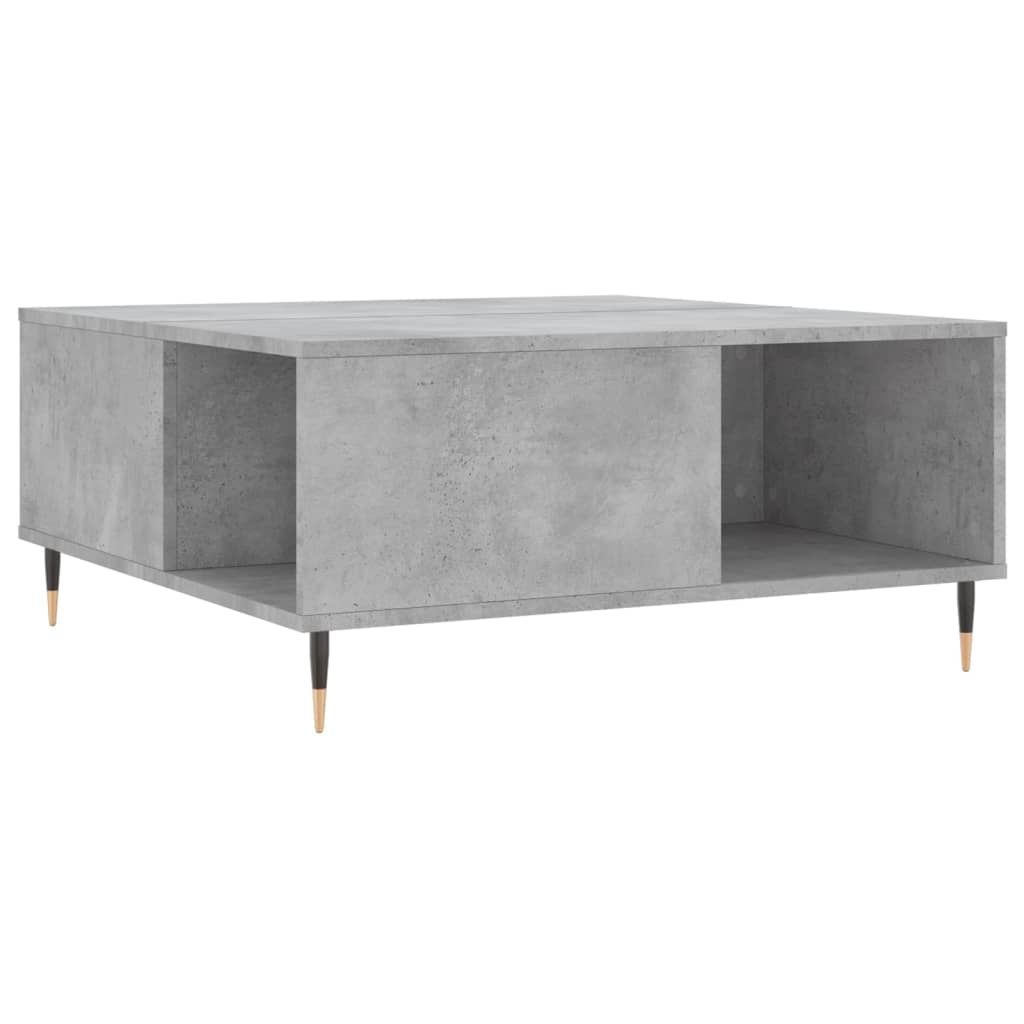 vidaXL Măsuță de cafea, gri beton, 80x80x36,5 cm, lemn prelucrat vidaXL Măsuță de cafea, gri beton, 80x80x36,5 cm, lemn prelucrat