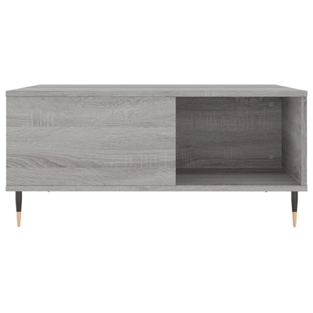 vidaXL Măsuță de cafea, gri sonoma, 80x80x36,5 cm, lemn prelucrat vidaXL Măsuță de cafea, gri sonoma, 80x80x36,5 cm, lemn prelucrat