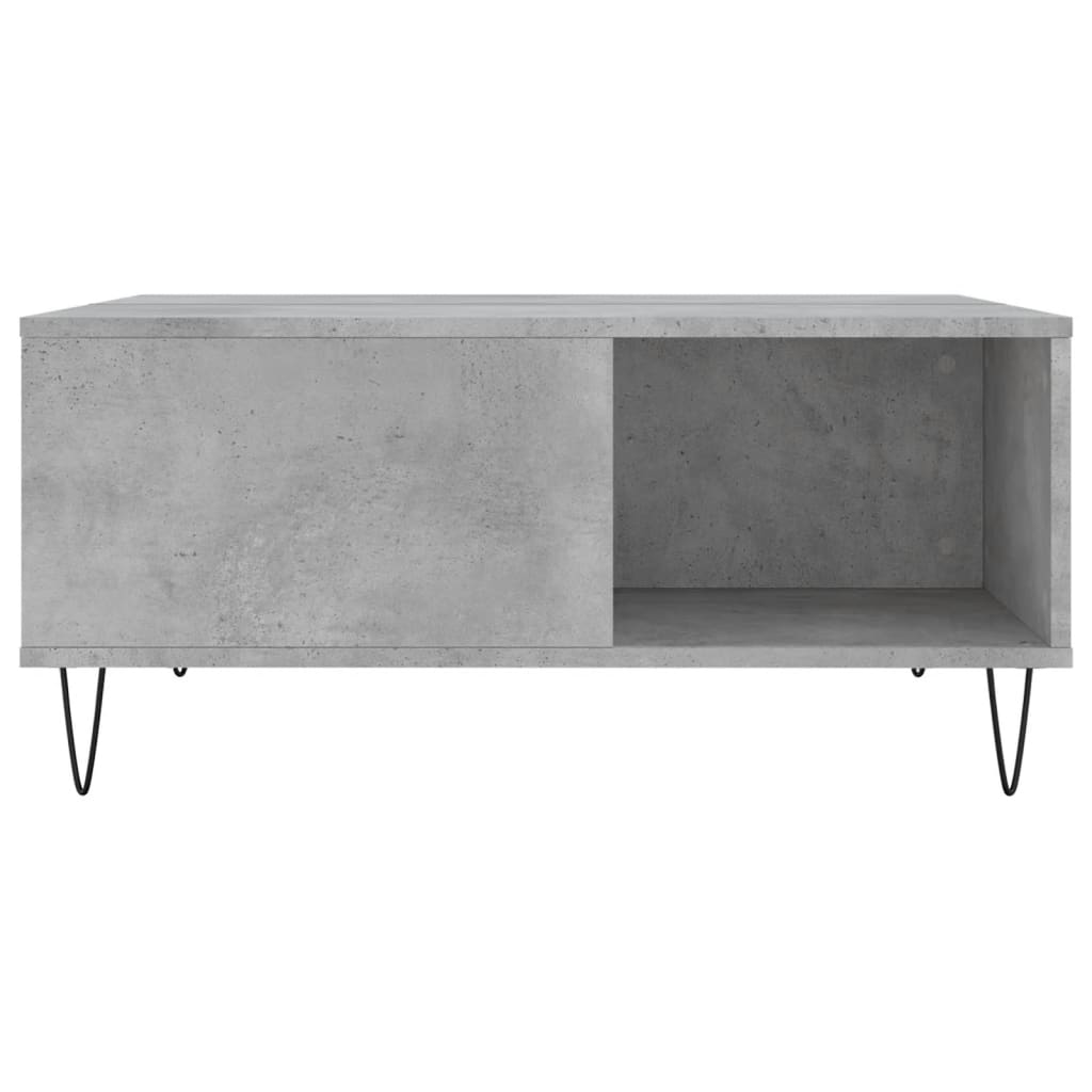 vidaXL Măsuță de cafea, gri beton, 80x80x36,5 cm, lemn prelucrat vidaXL Măsuță de cafea, gri beton, 80x80x36,5 cm, lemn prelucrat