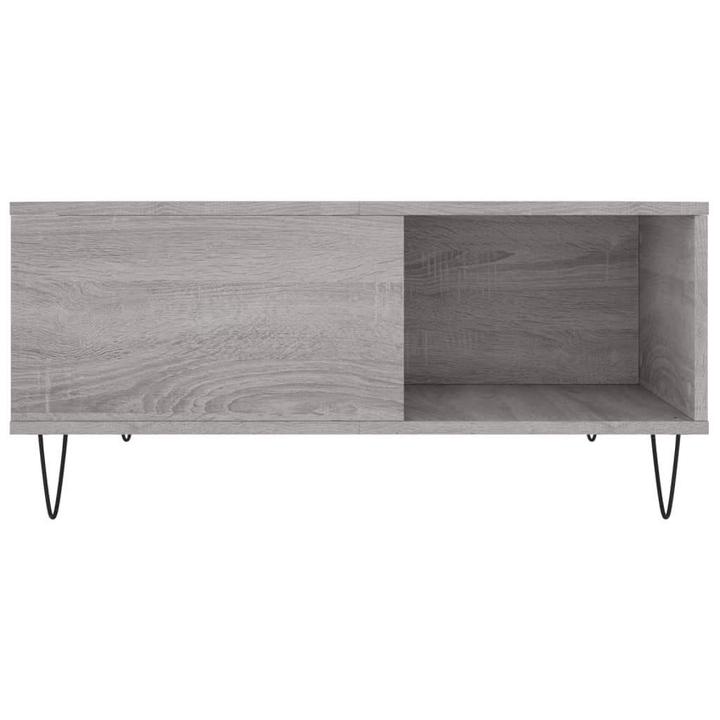 vidaXL Măsuță de cafea, gri sonoma, 80x80x36,5 cm, lemn prelucrat vidaXL Măsuță de cafea, gri sonoma, 80x80x36,5 cm, lemn prelucrat