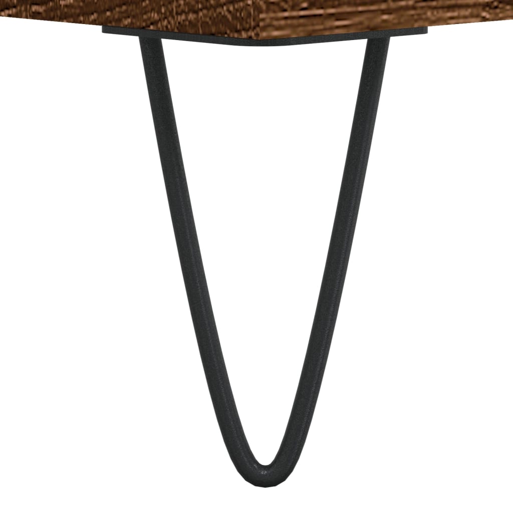 vidaXL Măsuță de cafea, stejar maro, 80x80x36,5 cm, lemn prelucrat vidaXL Măsuță de cafea, stejar maro, 80x80x36,5 cm, lemn prelucrat