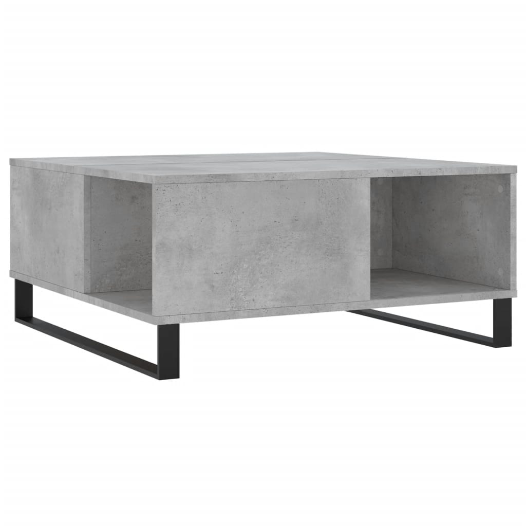 vidaXL Măsuță de cafea, gri beton, 80x80x36,5 cm, lemn prelucrat vidaXL Măsuță de cafea, gri beton, 80x80x36,5 cm, lemn prelucrat