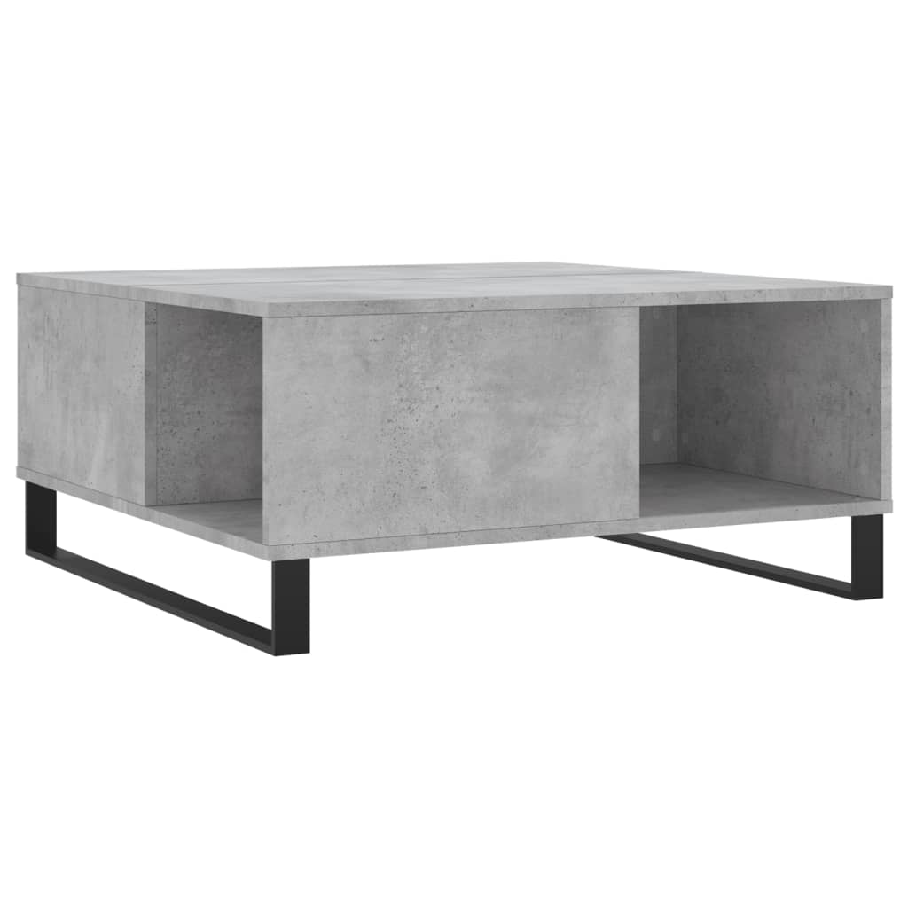 vidaXL Măsuță de cafea, gri beton, 80x80x36,5 cm, lemn prelucrat vidaXL Măsuță de cafea, gri beton, 80x80x36,5 cm, lemn prelucrat