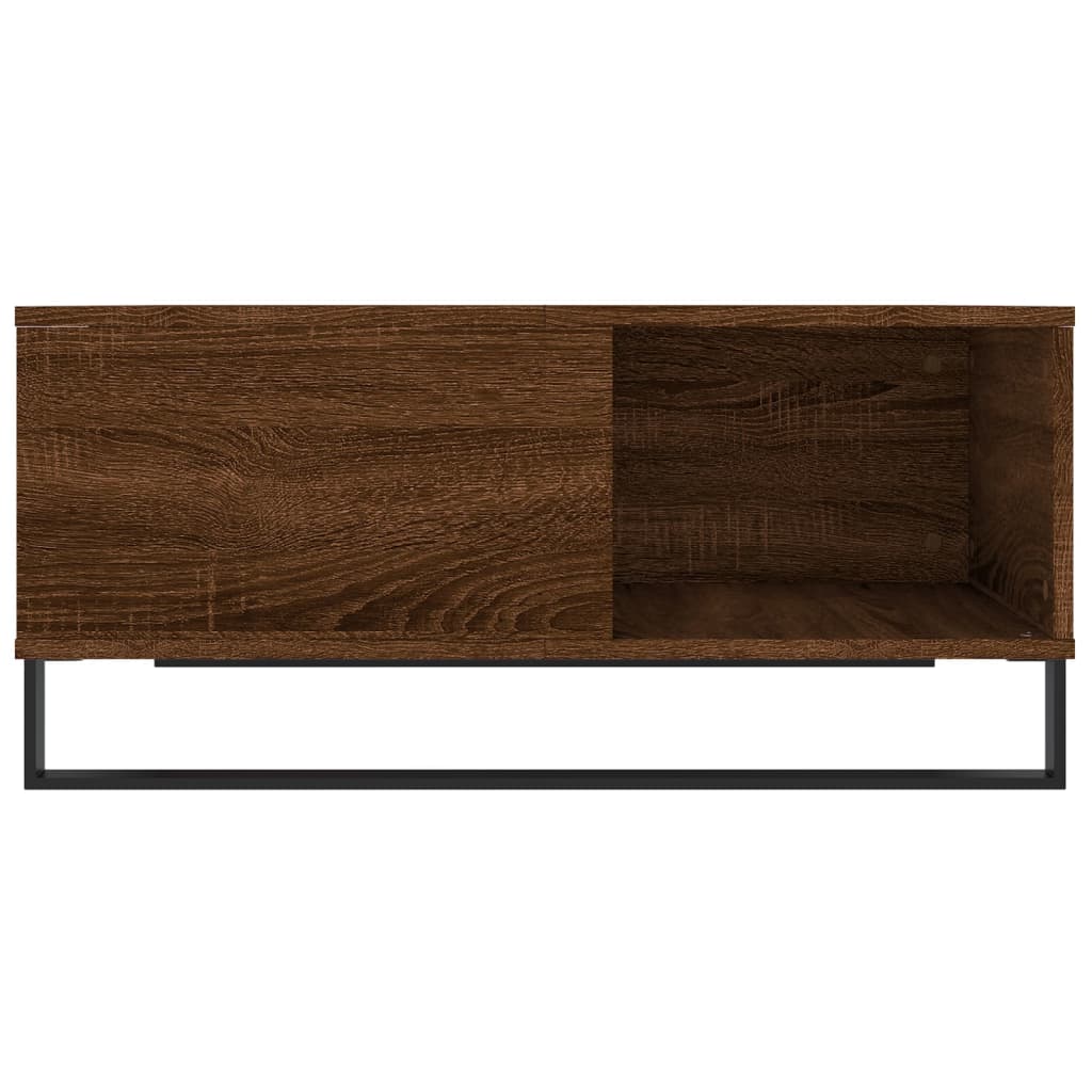vidaXL Măsuță de cafea, stejar maro, 80x80x36,5 cm, lemn prelucrat vidaXL Măsuță de cafea, stejar maro, 80x80x36,5 cm, lemn prelucrat