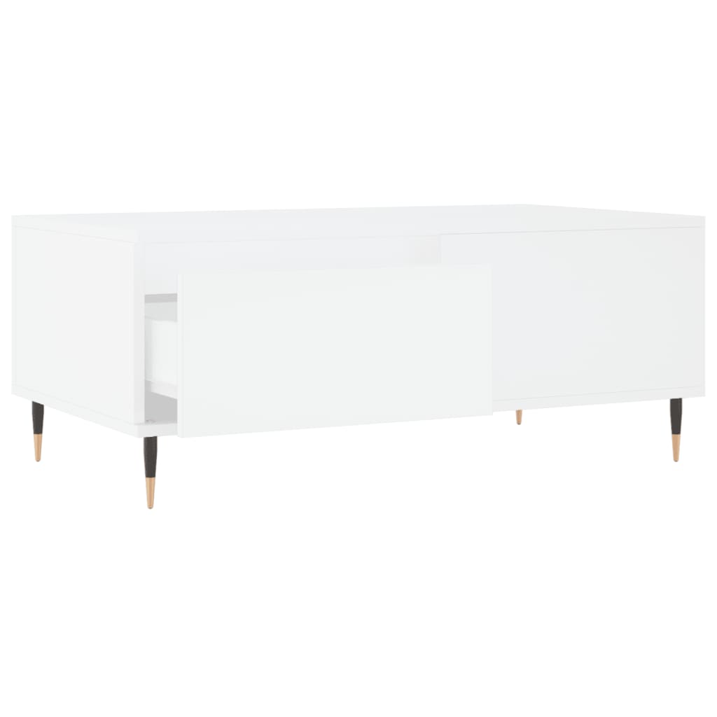 vidaXL Măsuță de cafea, alb, 90x50x36,5 cm, lemn prelucrat vidaXL Măsuță de cafea, alb, 90x50x36,5 cm, lemn prelucrat