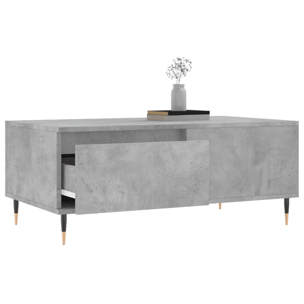 vidaXL Măsuță de cafea, gri beton, 90x50x36,5 cm, lemn compozit vidaXL Măsuță de cafea, gri beton, 90x50x36,5 cm, lemn compozit
