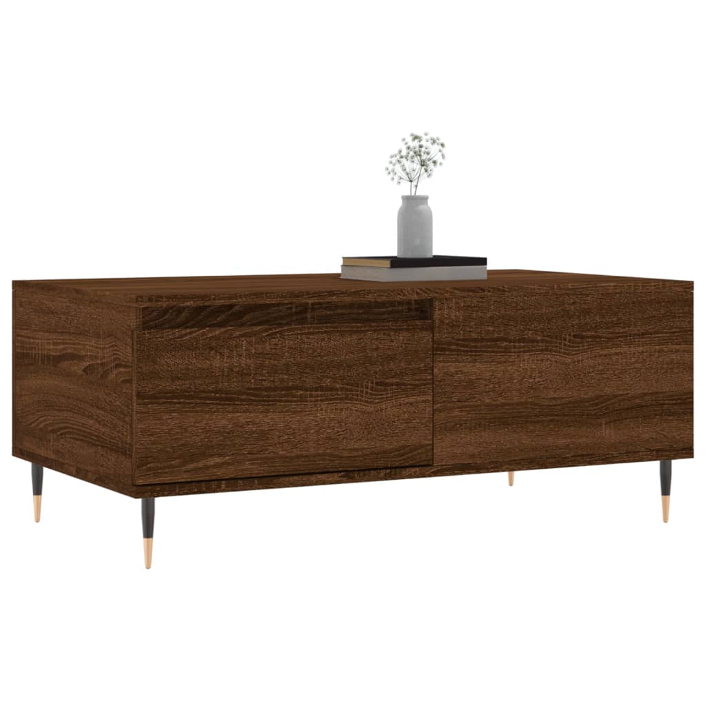 vidaXL Măsuță de cafea, stejar maro, 90x50x36,5 cm, lemn prelucrat vidaXL Măsuță de cafea, stejar maro, 90x50x36,5 cm, lemn prelucrat