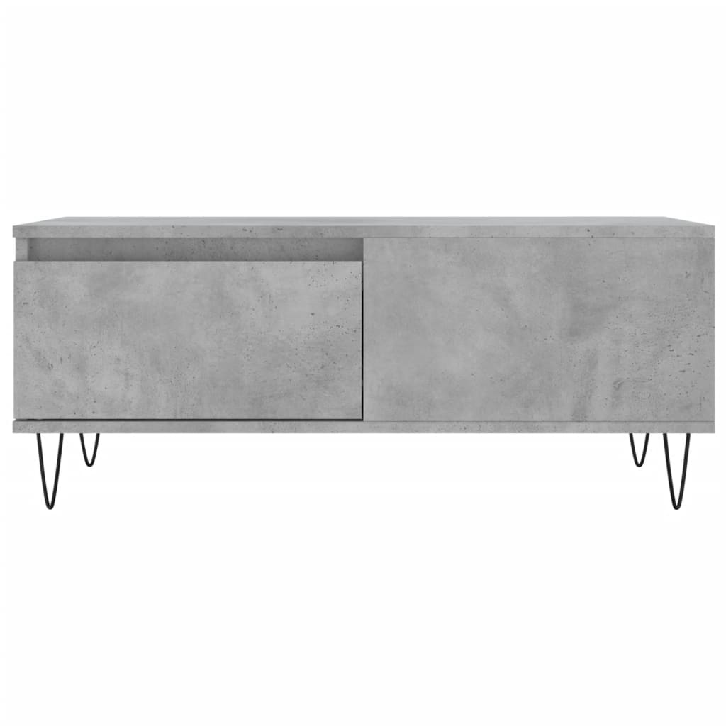 vidaXL Măsuță de cafea, gri beton, 90x50x36,5 cm, lemn compozit vidaXL Măsuță de cafea, gri beton, 90x50x36,5 cm, lemn compozit