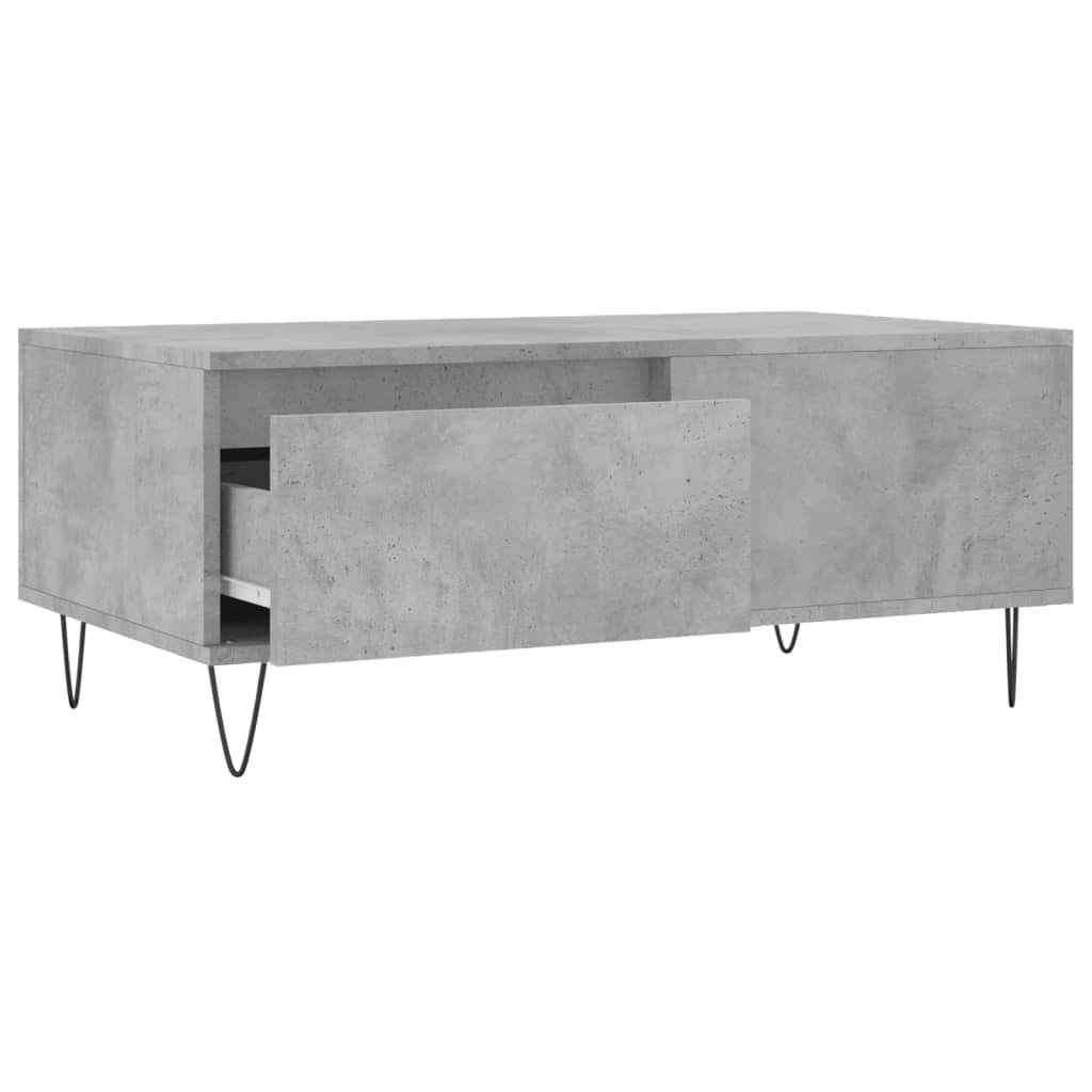 vidaXL Măsuță de cafea, gri beton, 90x50x36,5 cm, lemn compozit vidaXL Măsuță de cafea, gri beton, 90x50x36,5 cm, lemn compozit