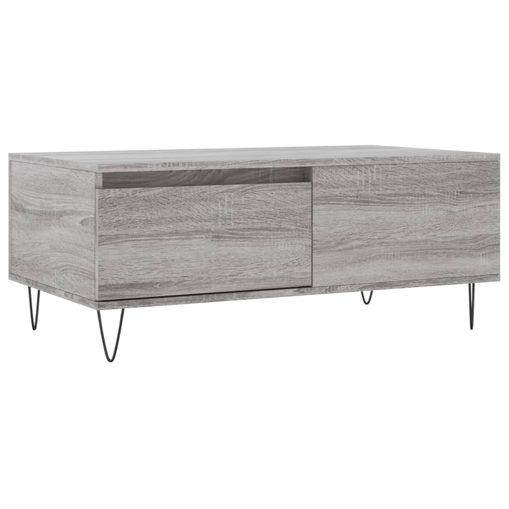 vidaXL Măsuță de cafea, gri sonoma, 90x50x36,5 cm, lemn prelucrat