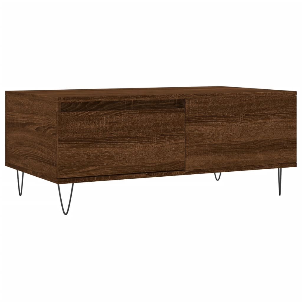 vidaXL Măsuță de cafea, stejar maro, 90x50x36,5 cm, lemn prelucrat vidaXL Măsuță de cafea, stejar maro, 90x50x36,5 cm, lemn prelucrat